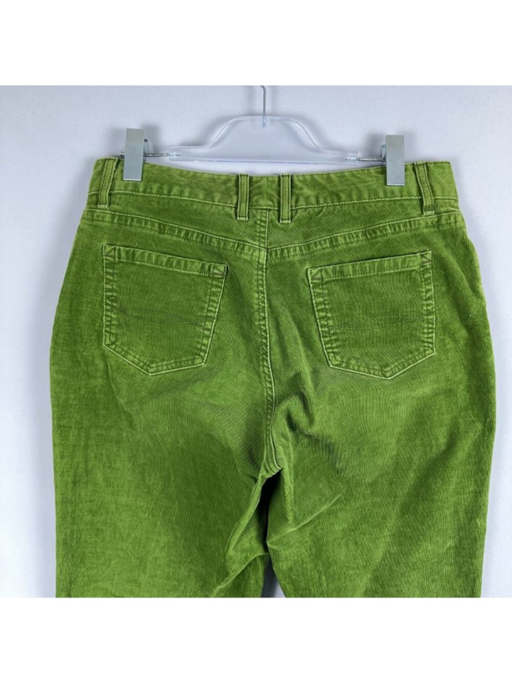 L.L. Bean Straight Corduroy Pants Favorite Fit Curvy Womens Size 14 Regular Gree - Picture 6 of 14